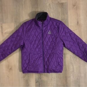Vintage Gerry Quilted Puffer Jacket Purple 90s Onion Liner